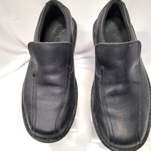 Dr. Martens Norfolk Black Leather Slip-On Loafers